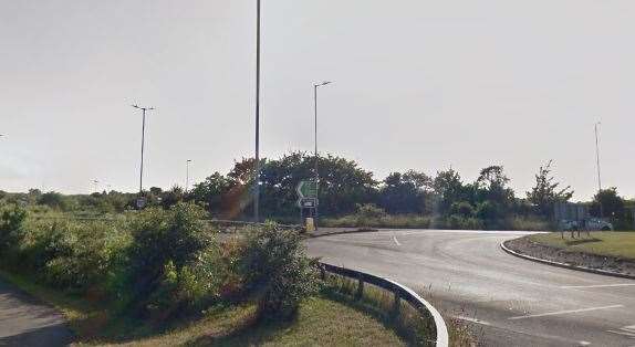 The section of the A256 that remains closed amid Southern Water's sewer pipe issues. Picture Google Maps