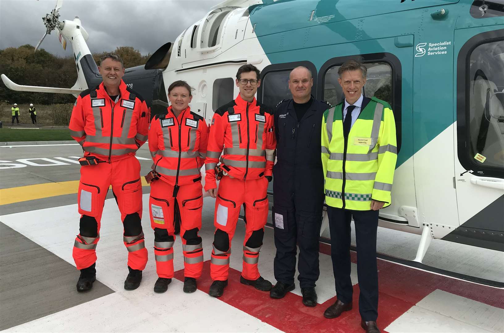 Maidstone Hospital's helipad is now ready to use. Picture: MTW
