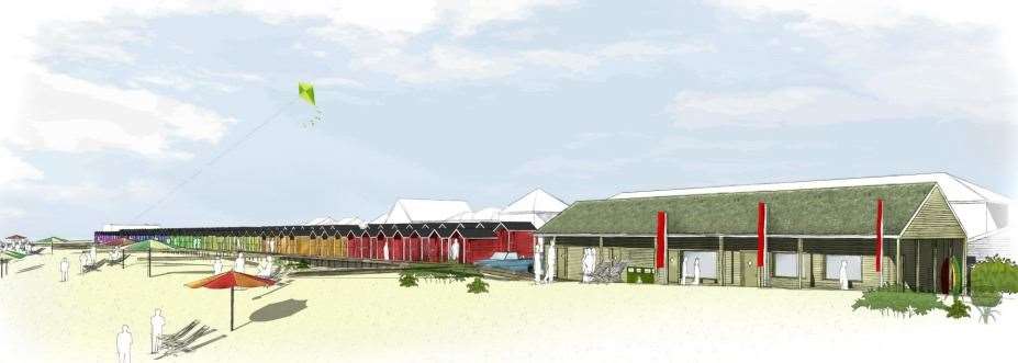 Visualisation of the proposed improvements to Romney Marsh coastline. Picture from council cabinet documents