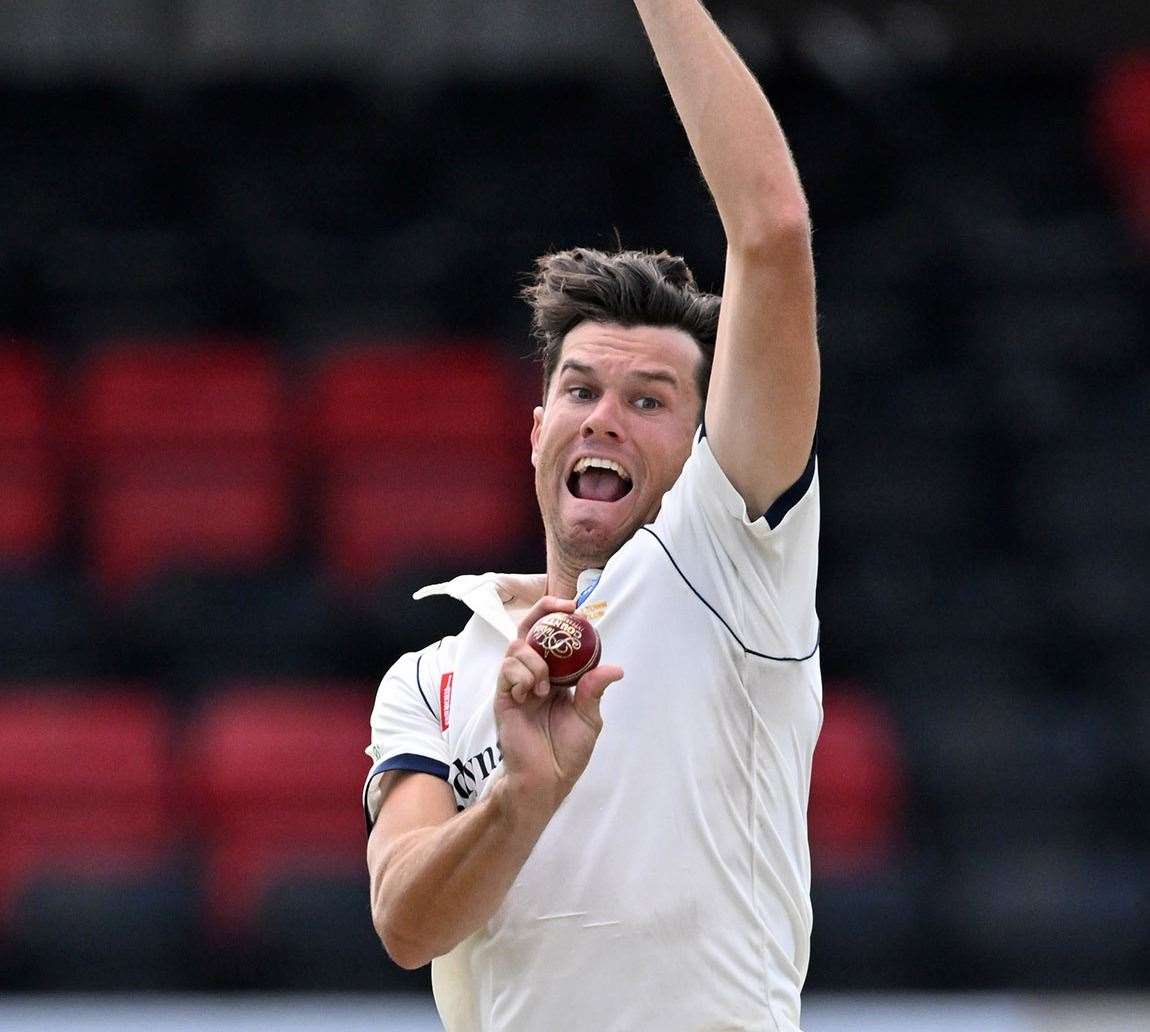 Australian overseas James Bazley – has left Sandwich to be a part of Kent’s One-Day Cup defence. Picture: Keith Gillard