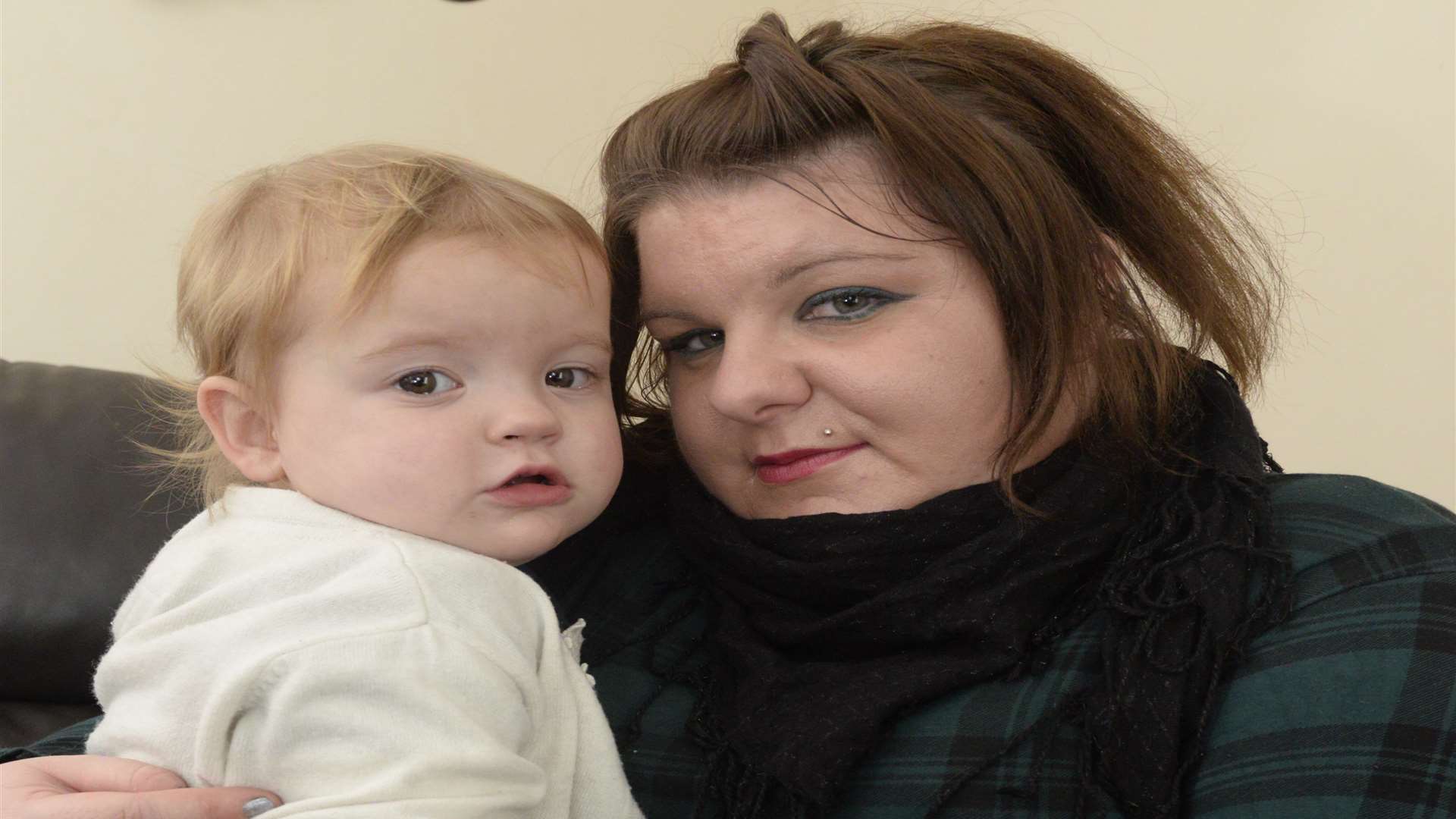 Claire Lewis and her daughter Harleigh-Jade, 22-months, of Byron Avenue, Margate who was allegedly bitten by a dog.