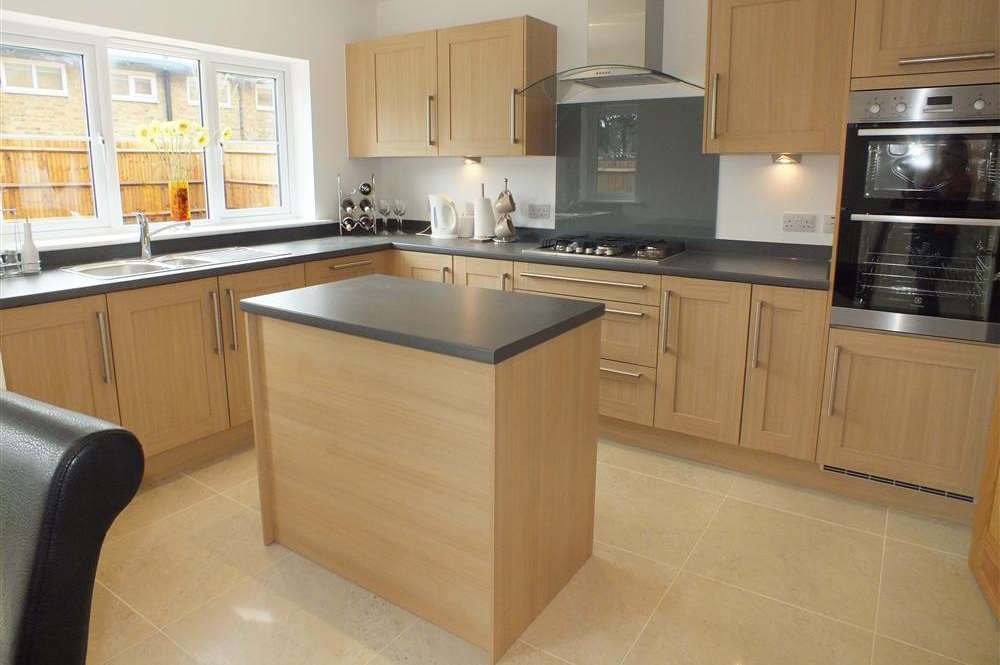 An interior kitchen design at the Aces development, west of Folkestone.