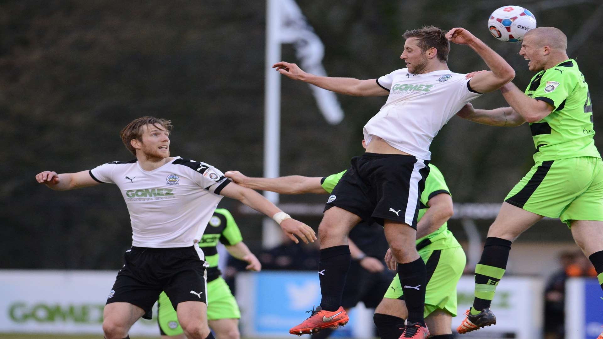 Action from Dover v Forest Green Picture: Gary Browne