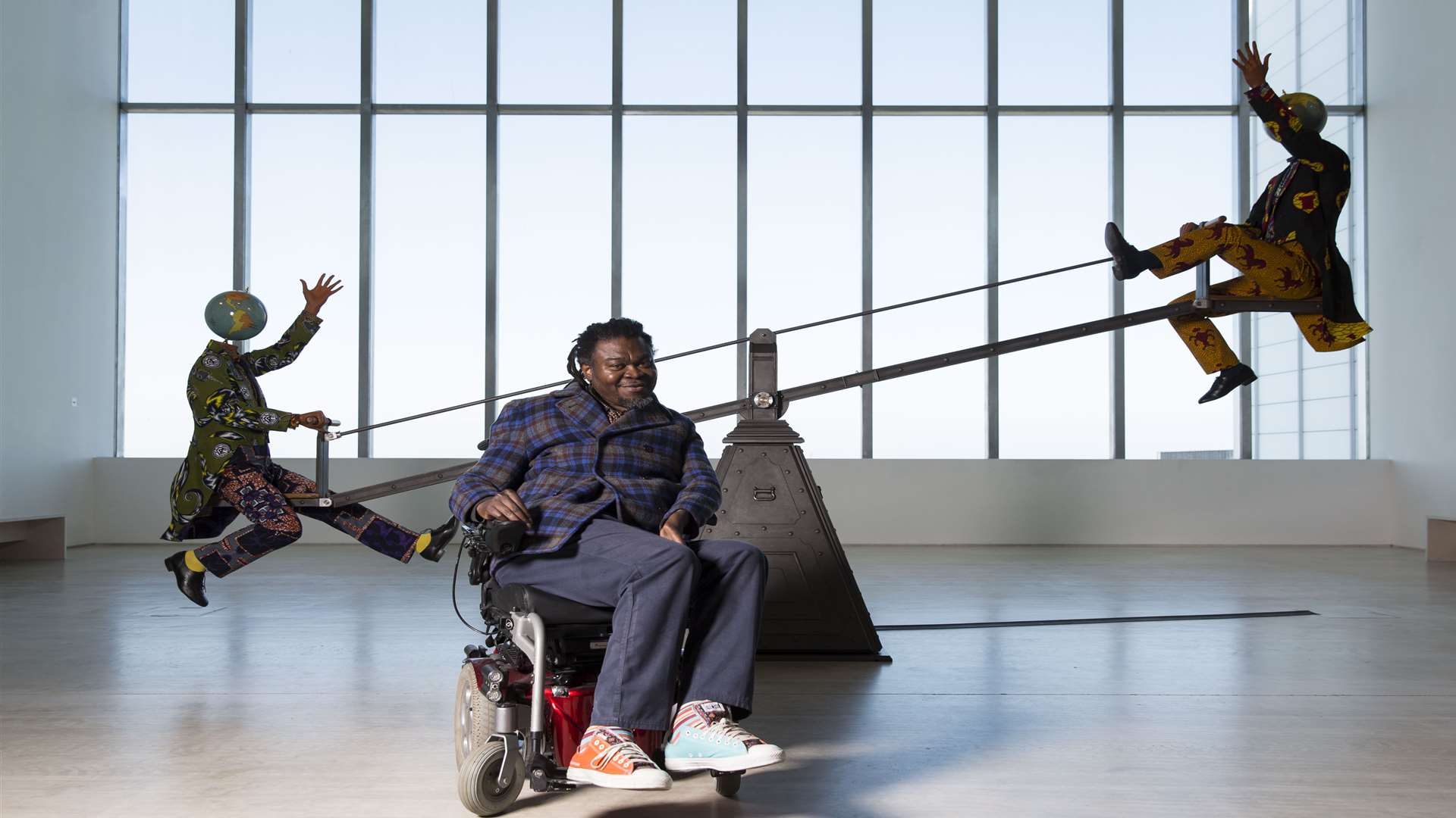 Yinka Shonibare's new work End of Empire is currently on display at the Turner
