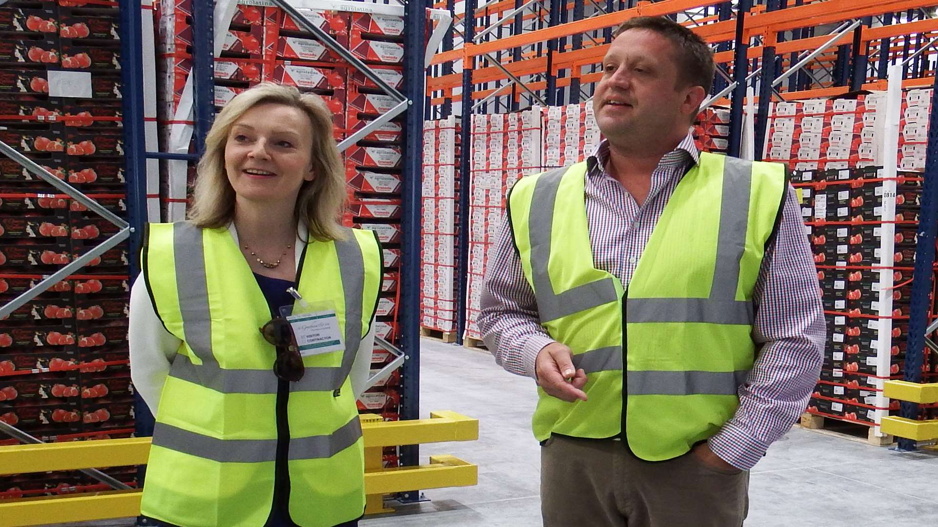 Elizabeth Truss MP and Ross Goatham