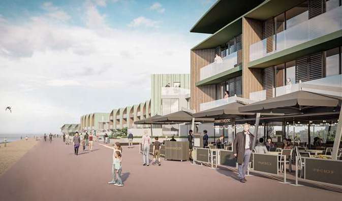 How the planned housing at Princes Parade in Hythe was set to look