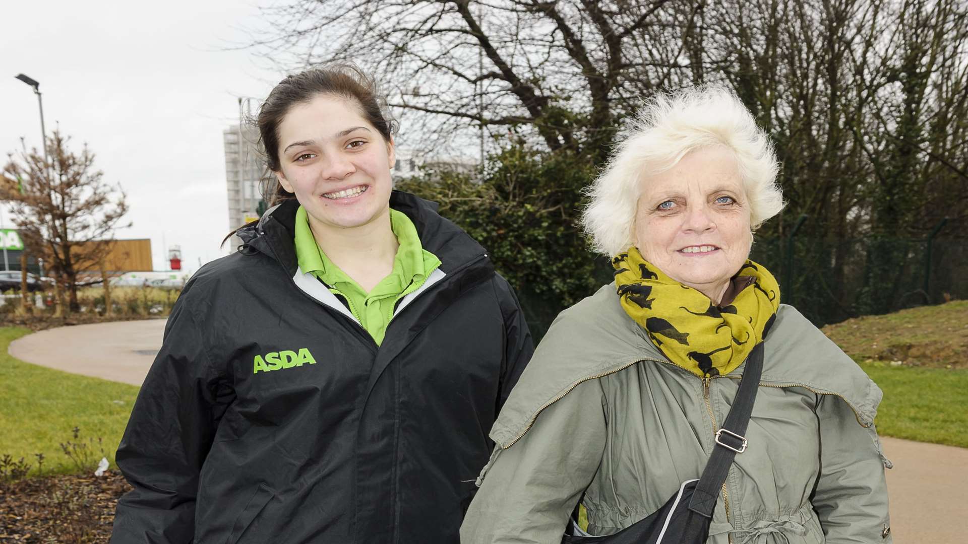 Rosie Smith from Asda, and Cllr Pat Cooper.