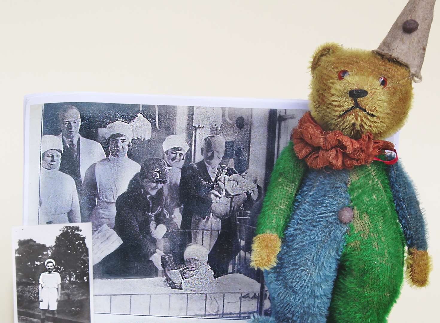 This German Clown Teddy Bear is estimated to fetch nearly £1,000 at auction
