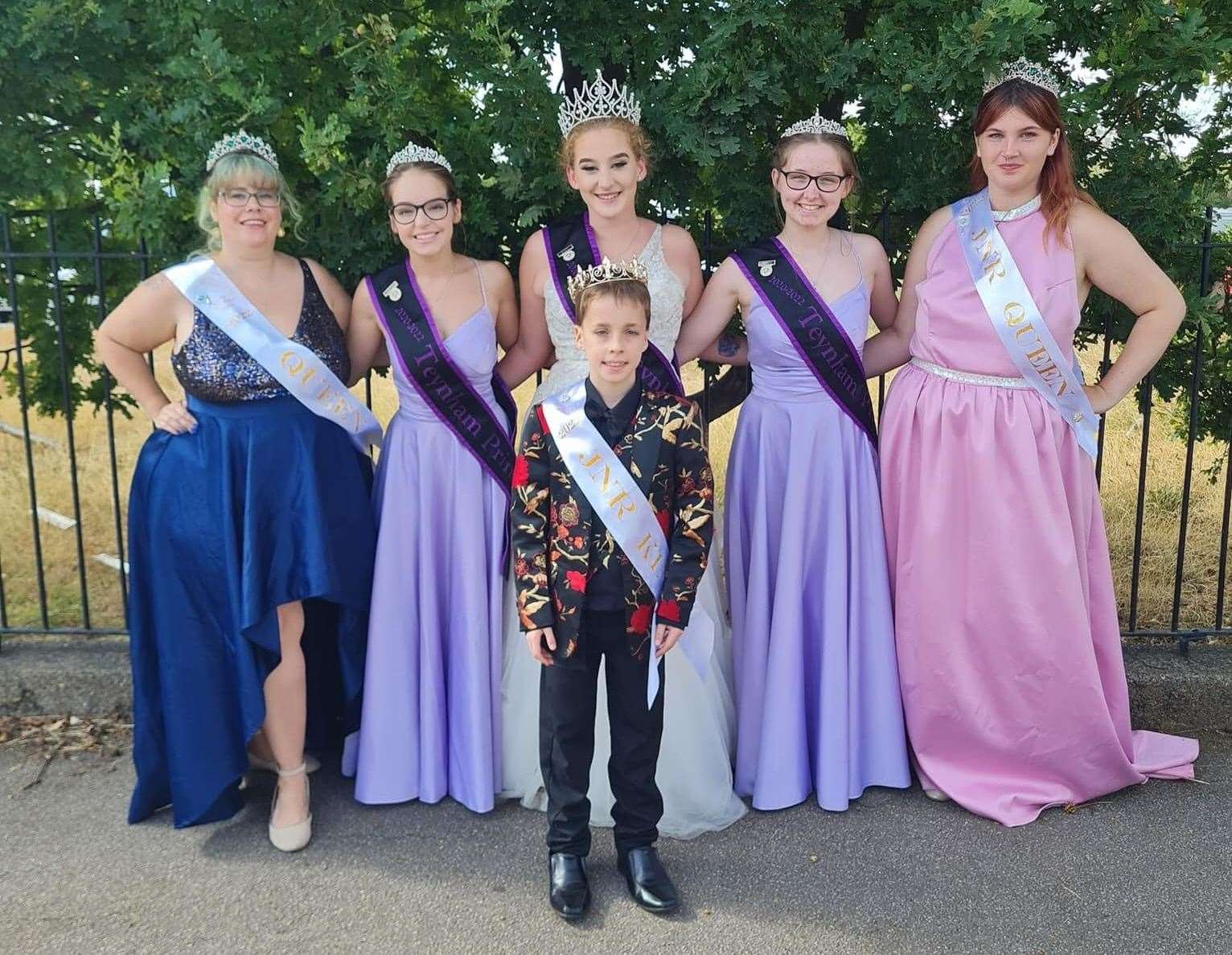 The King and Queen of the Sea pageant court for the first Sheerness Festival of the Sea. Picture: Samantha Edgar
