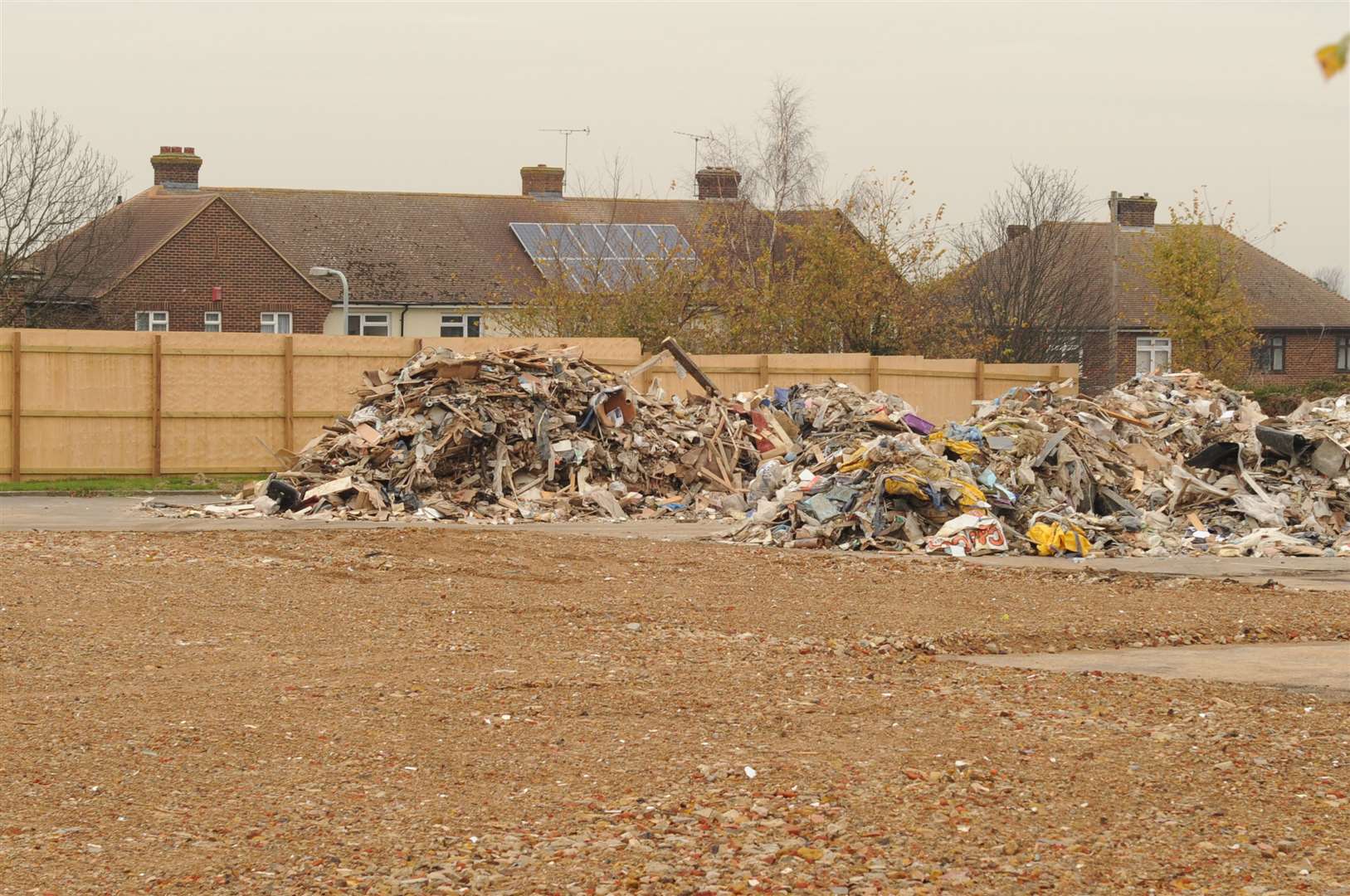 Tons of rubbish have been dumped at the site