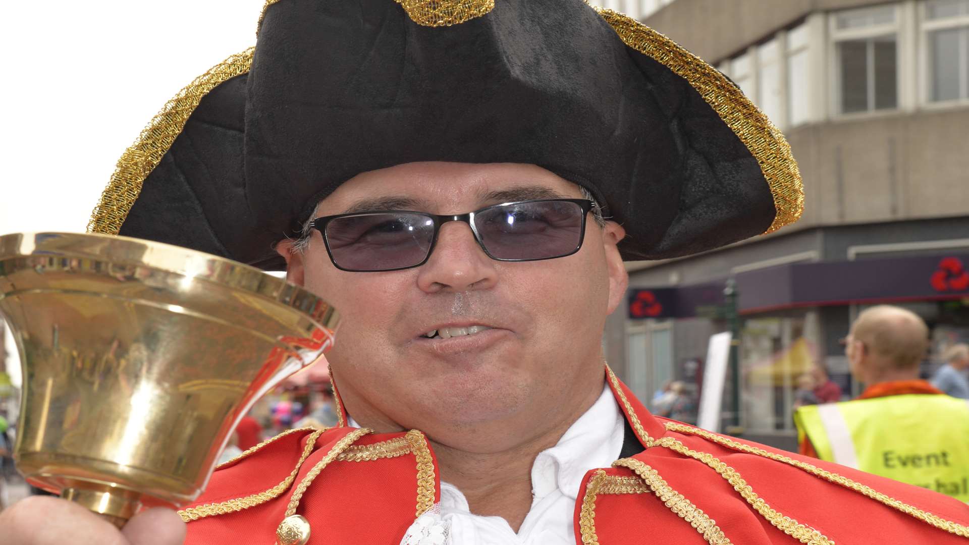 Town Crier Richard Spooner will be announcing the days events