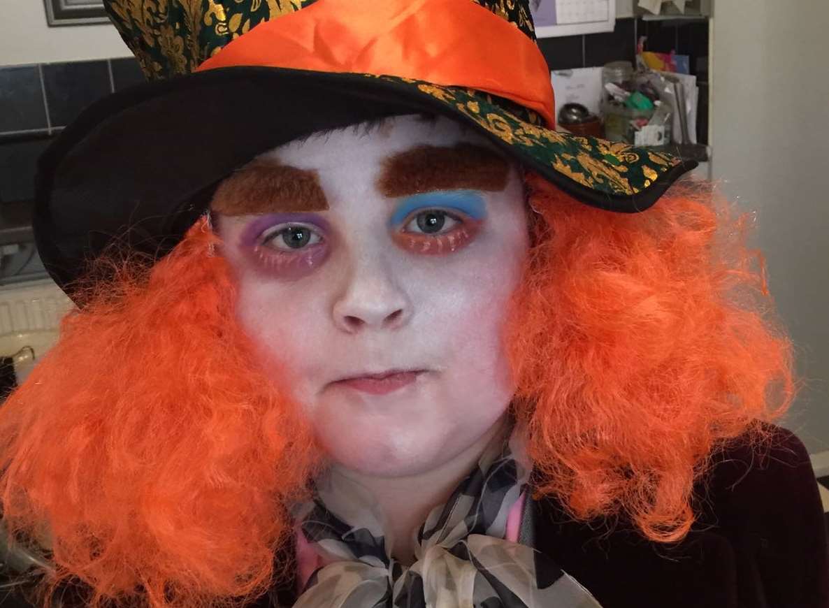 James Taylor as the Mad Hatter from Year 4 at Broadwater Down Primary School in Tunbridge Wells