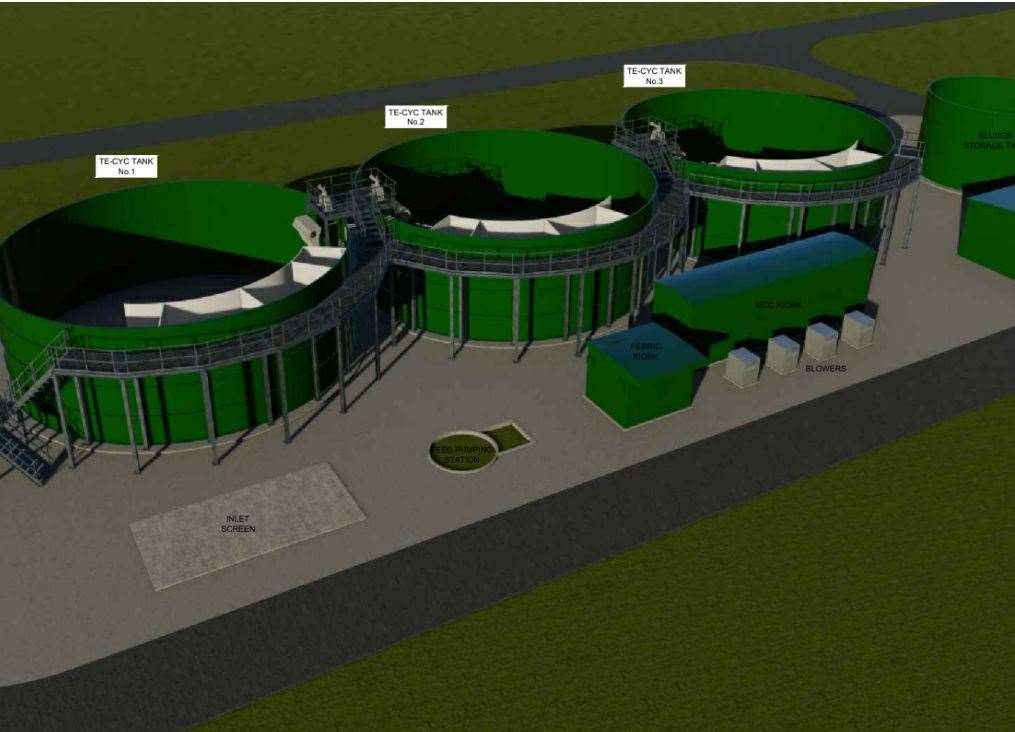 How the wastewater treatment plant could look