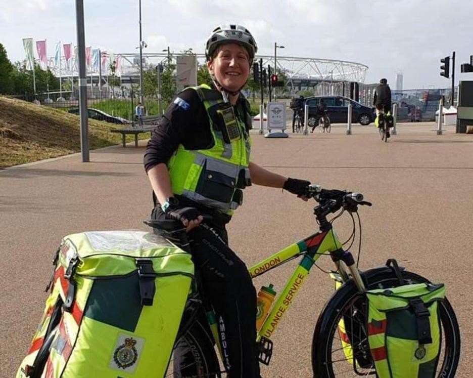 Carol Reeves is a cycle paramedic in London Ambulance Service's pioneering Cycle Response Team