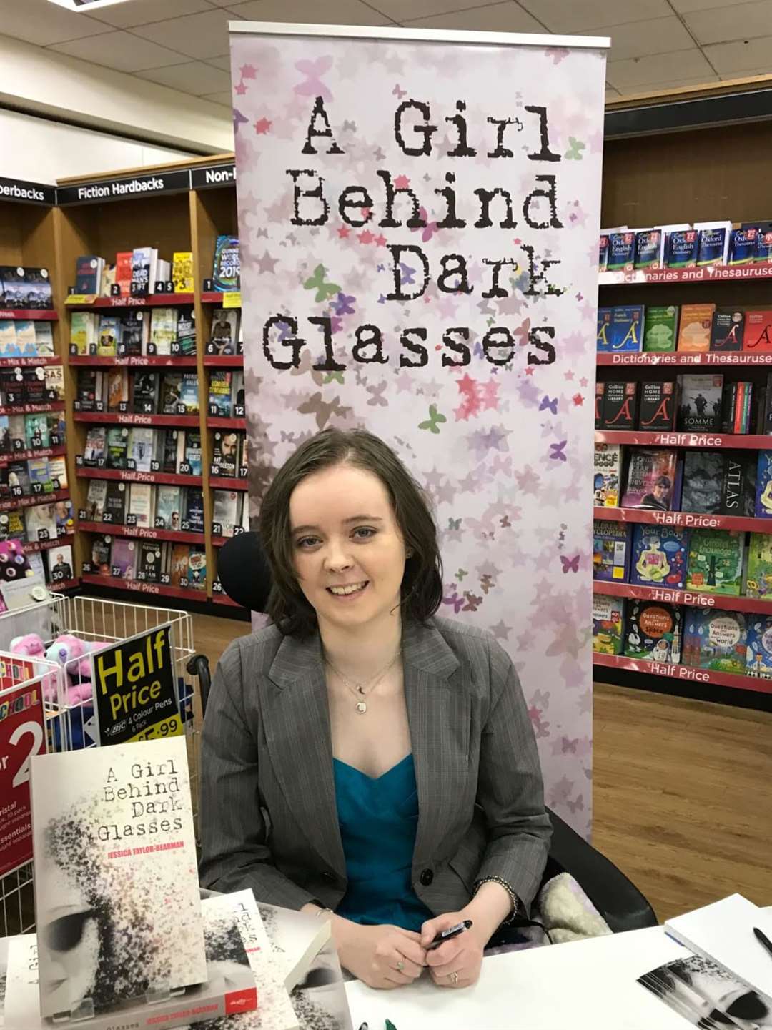 Jessica-Taylor Bearman is an award-winning author after her book A Girl Behind Dark Glasses won at the People's Book Prize