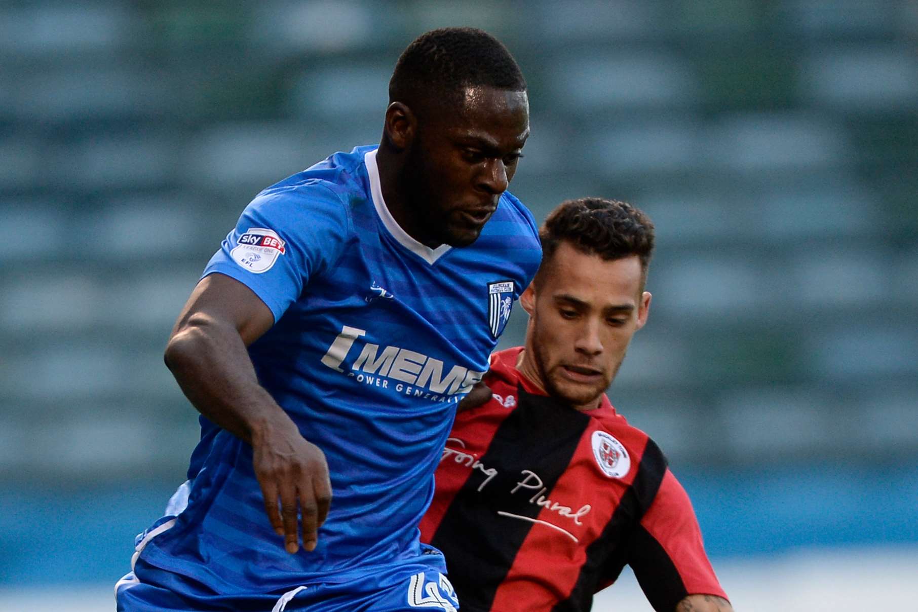 Frank Nouble's double saved Gills from an FA Cup giant-killing on Saturday Picture: Ady Kerry