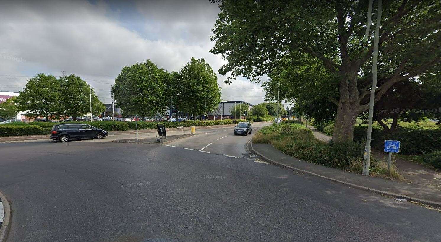 Police were called to Vauxhall Road, near Sturry Road, in Canterbury yesterday. Picture: Google