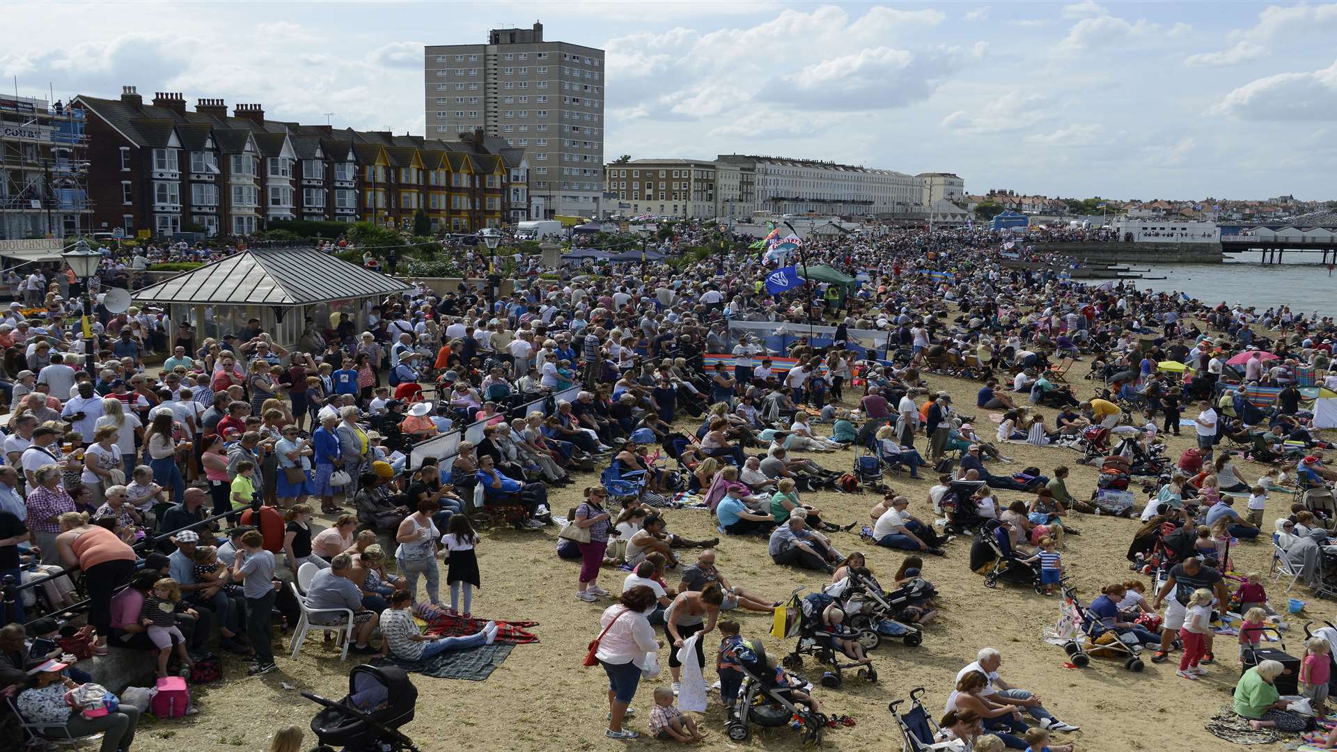 Last year 70,000 people lined the seafront. Picture: Paul Amos