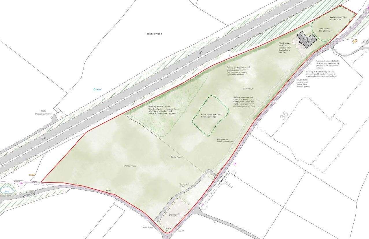 Plans for the new site in Norton, off the M2. Picture: Princess of Wales’s Royal Regiment Benevolent Fund (23914879)