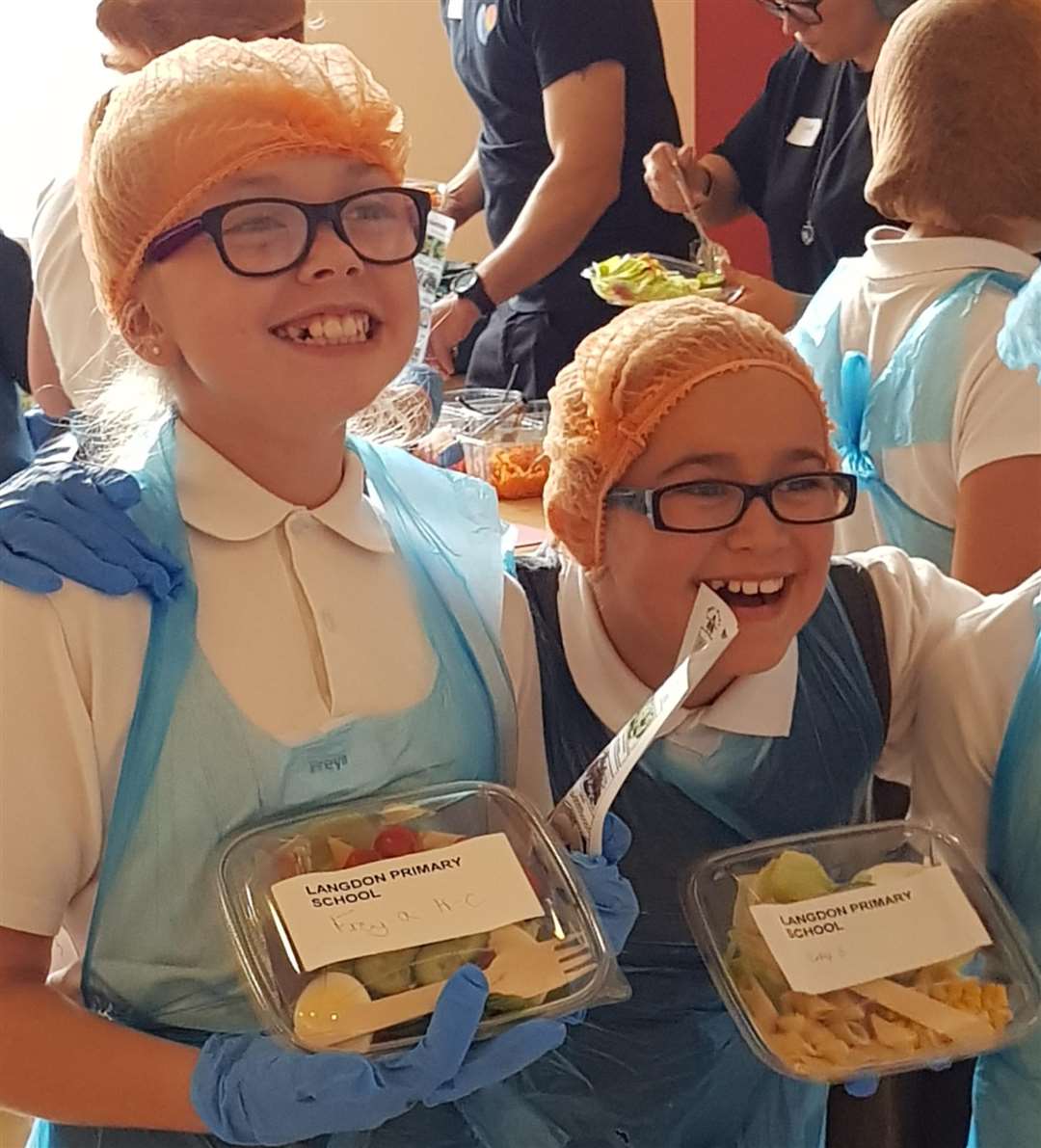 Children in the Healthy Eating Jamboree. Picture: Tilmanstone Salads