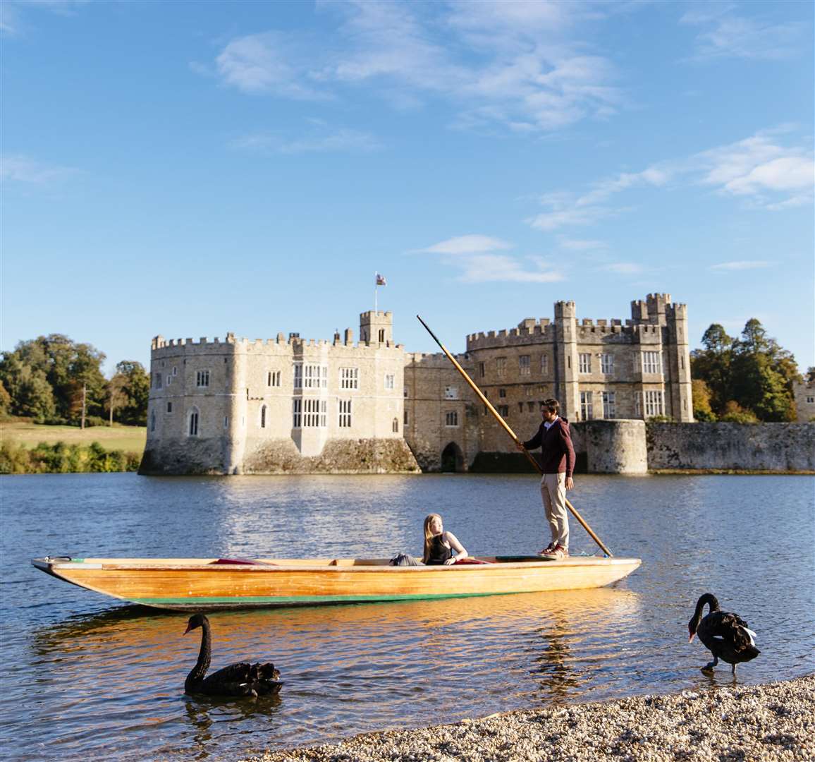 What better way to see Leeds Castle than from the moat this summer? Picture: Ben Selway Photography