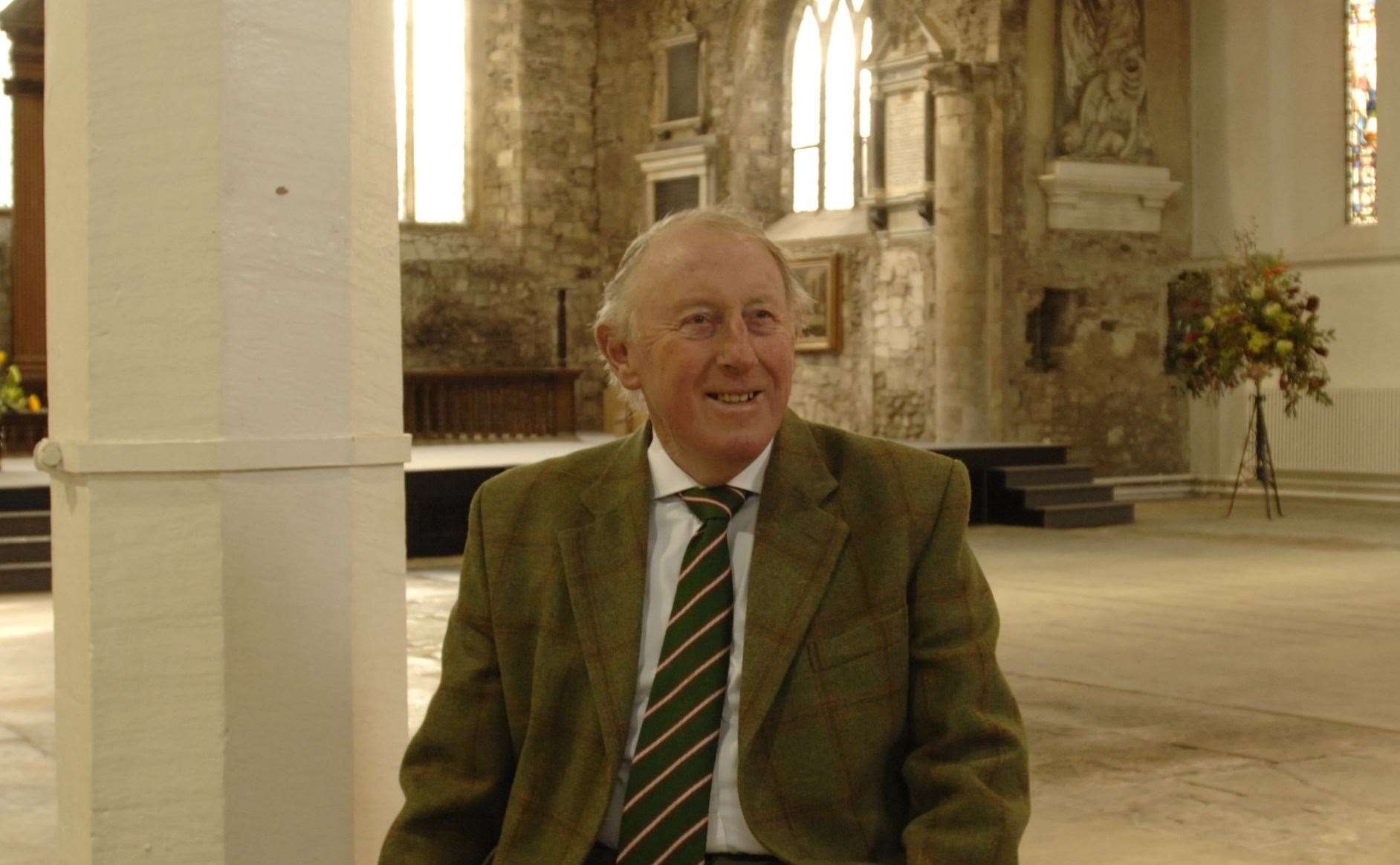 John Bragg in St Mary's Church Sandwich in 2007. Picture: Terry Scott