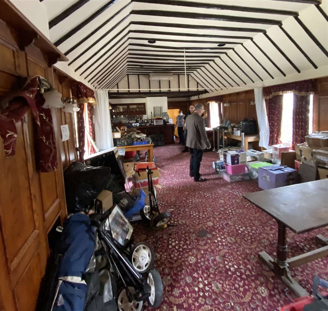 King's Head Sutton Valence function room before renovation. Picture: Zak Warwood