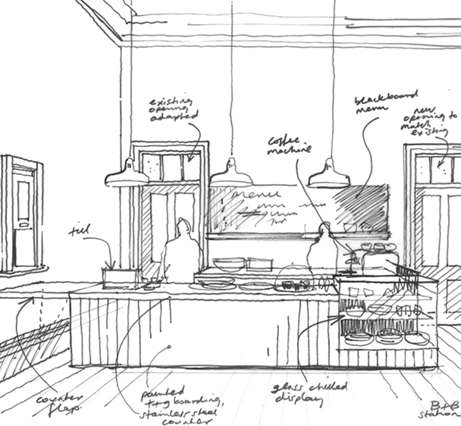 A sketch of how the interior might look