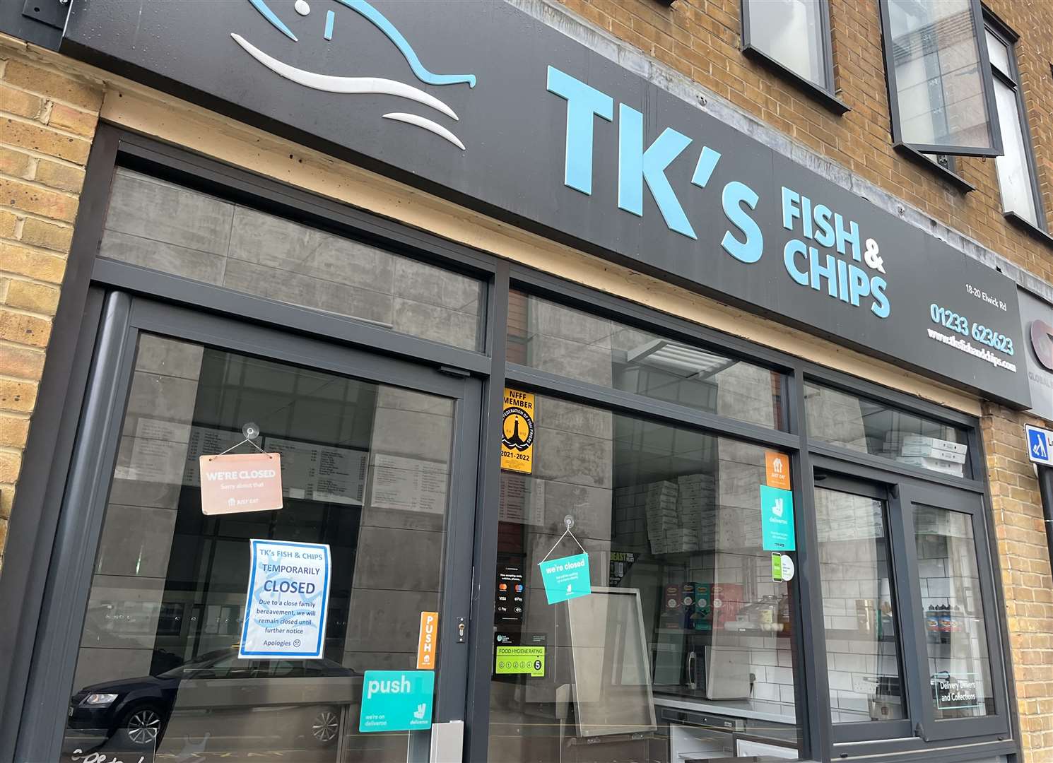 TK's fish and chip shop has closed in Ashford