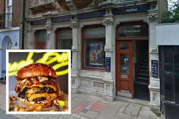 A branch of Chuck and Blade Burgers is opening in the former Natwest bank in Rochester High Street