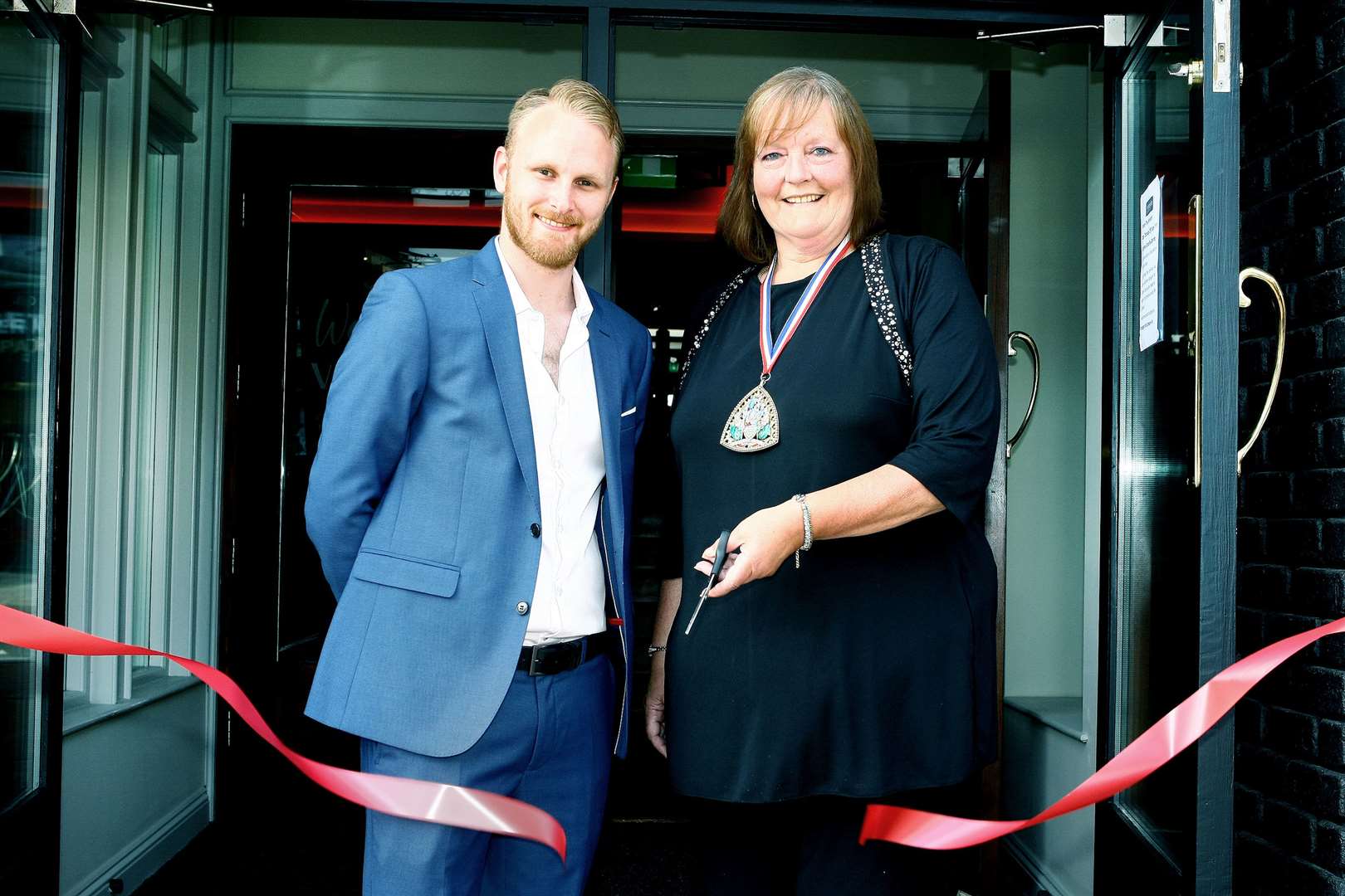 The Vineyard's general manager Ben Malyan with deputy Mayor of Swale Cllr Lesley Ingham