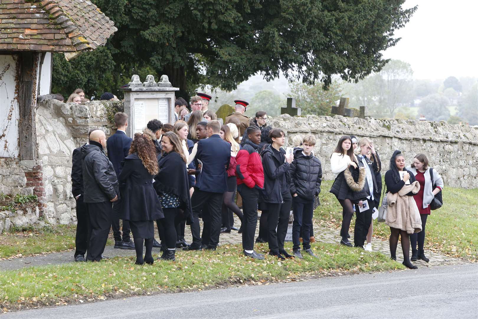 Owen Kinghorn's grandad noted that people of all ages and backgrounds had come to pay their respects.