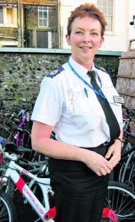 Youth crime reduction officer PC Jacky Whitehead at Margate Police Station