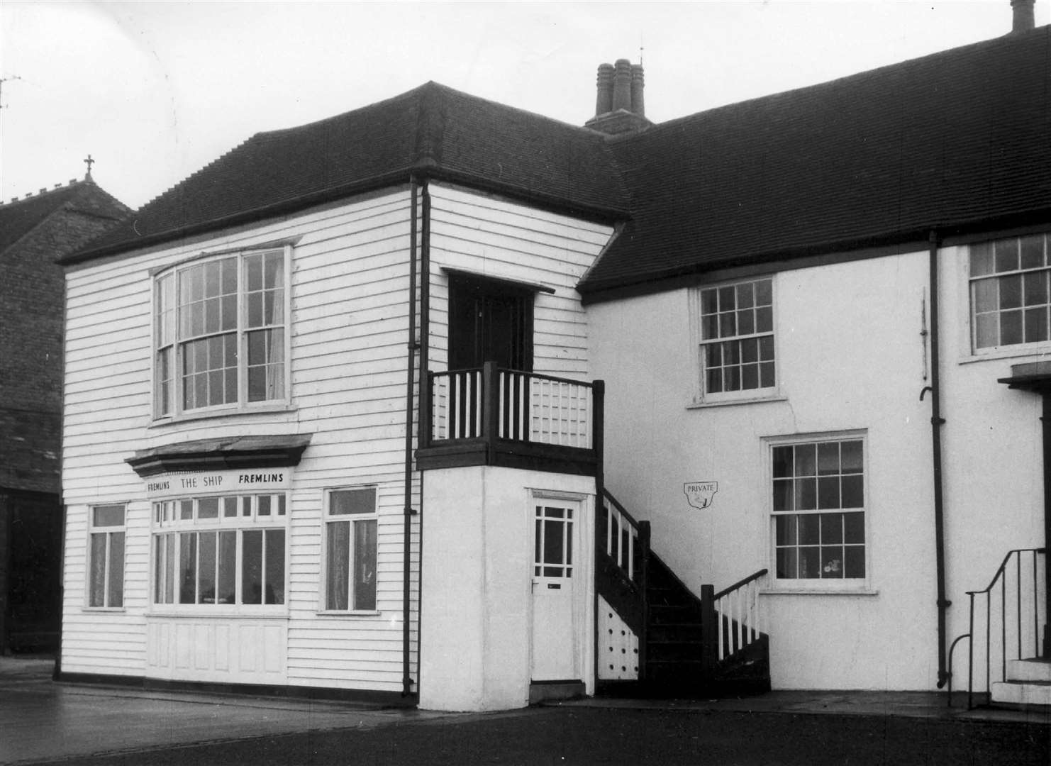 The Ship Inn, Herne Bay pictured here in January 1962