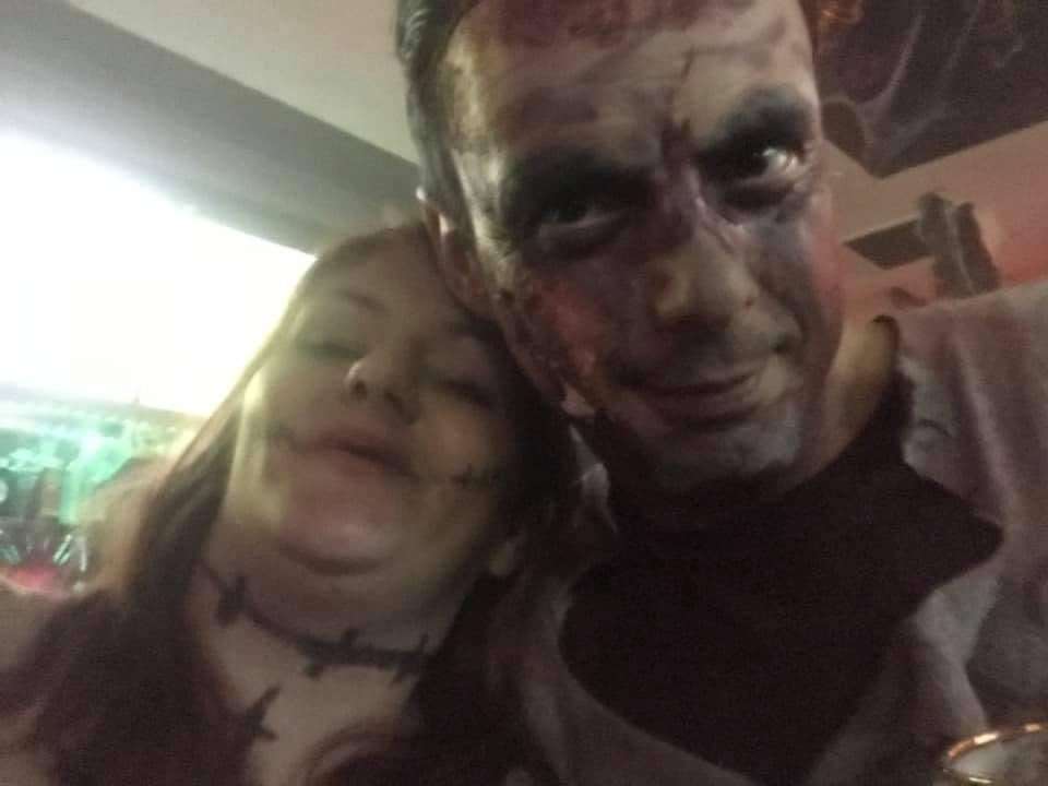 Amy and Ben at Halloween 2019. Picture: Amy Peterson