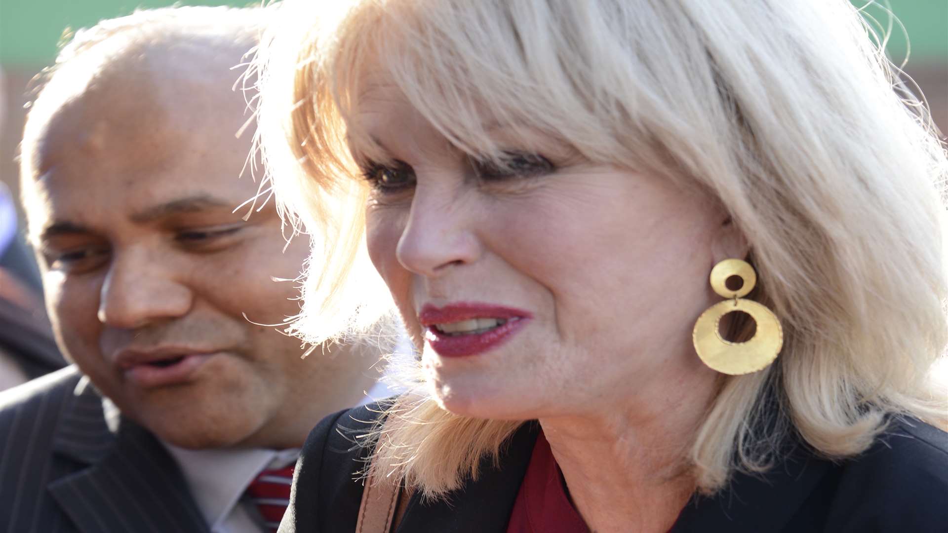 Joanna Lumley said wolf-whistling was a compliment