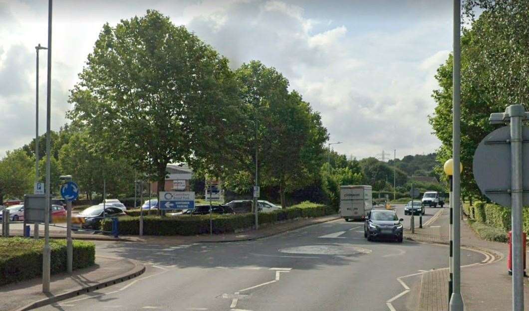 The incident happened in Vauxhall Road in the Canterbury City Retail Park. Picture: Google