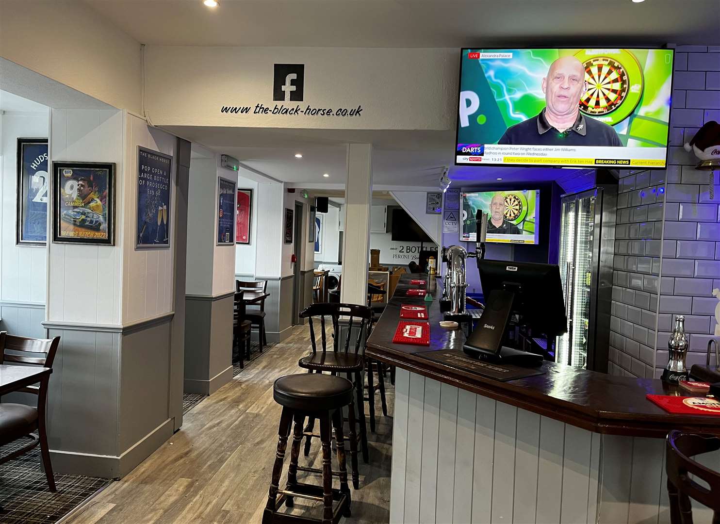 Landlord Kyle Blair has installed Sky Sports in The Black Horse