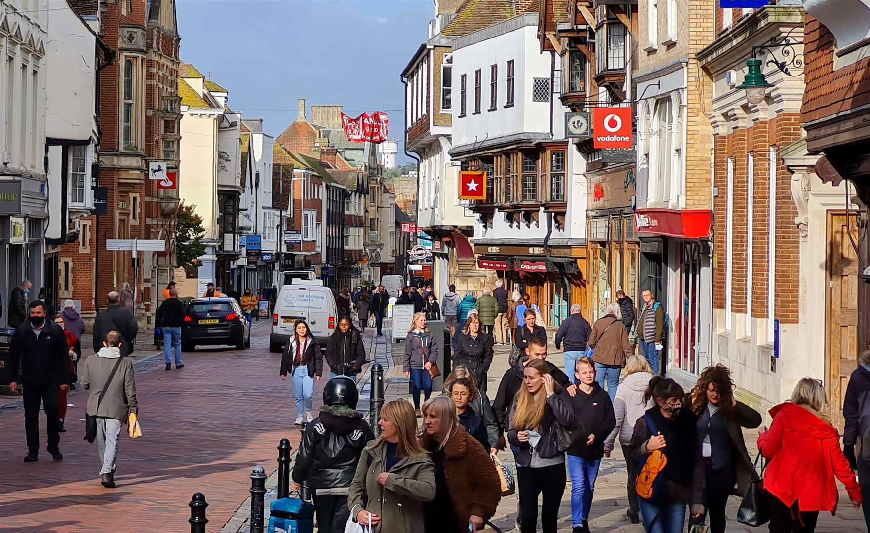 Canterbury High Street is recovering from the impact of the pandemic - but businesses now face a new challenge