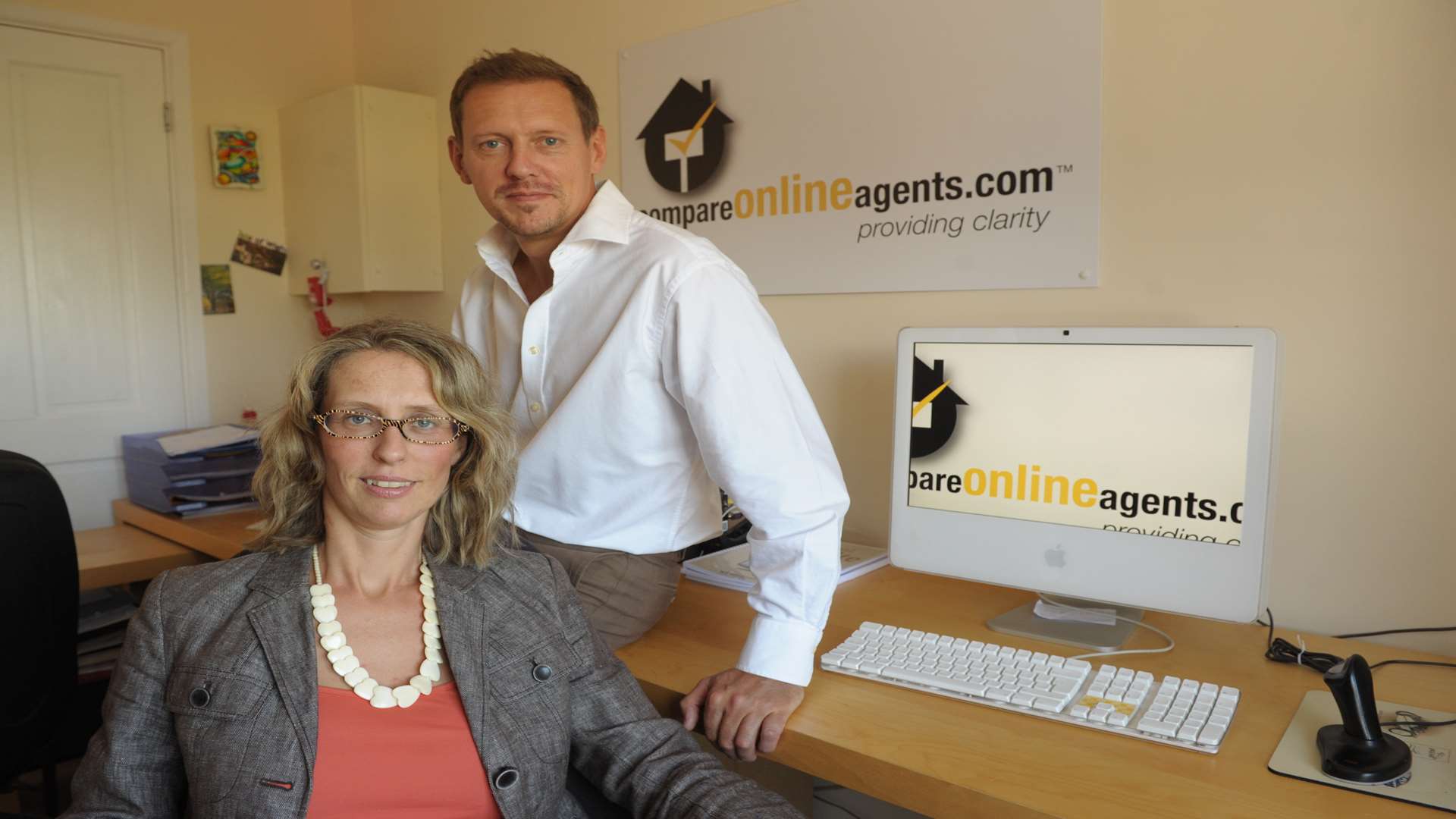 Robert Ashley and Francesca Marchesini-Ashley have run an online estate agent comparison site for two years