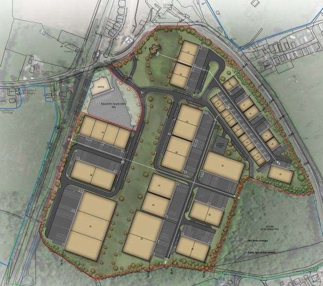 Plans for a business park in Yalding were discussed at an MBC planning meeting on March 25 Picture: gdm architects