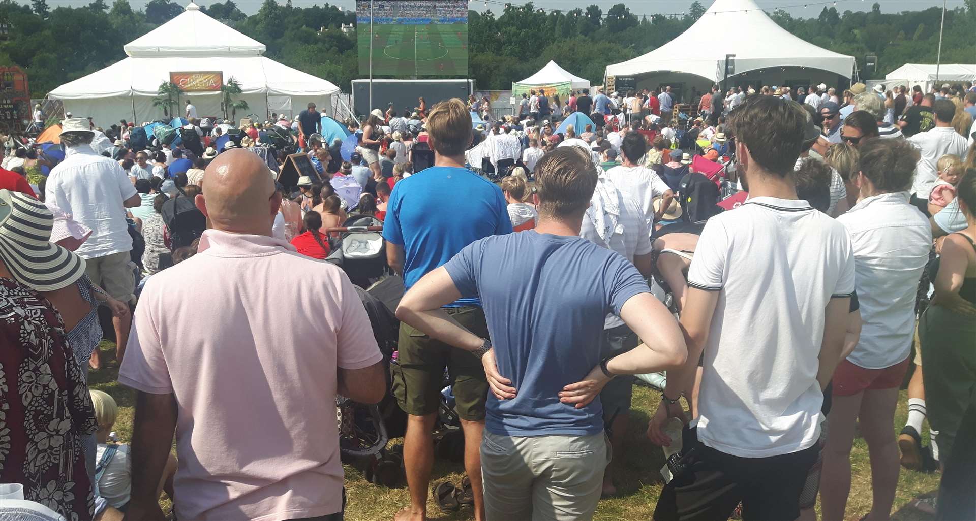 Fans watch the match at Pub in the Park in Tunbridge Wells (2925618)