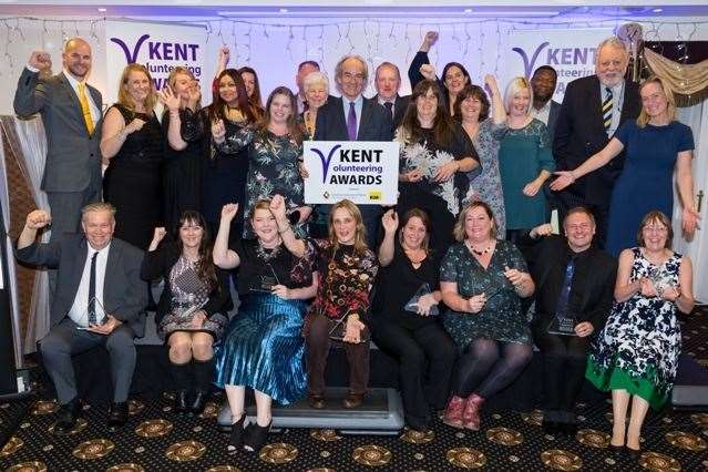 The 2020 Kent Volunteering Awards winners and supporters (22500520)