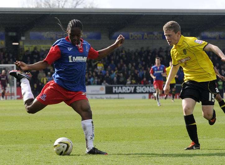 Mahlon Romeo in action for the Gills at Burton Picture: Barry Goodwin