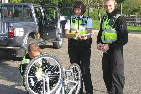 Neighbourhood officers hold bike marking sessions regularly around Ashford