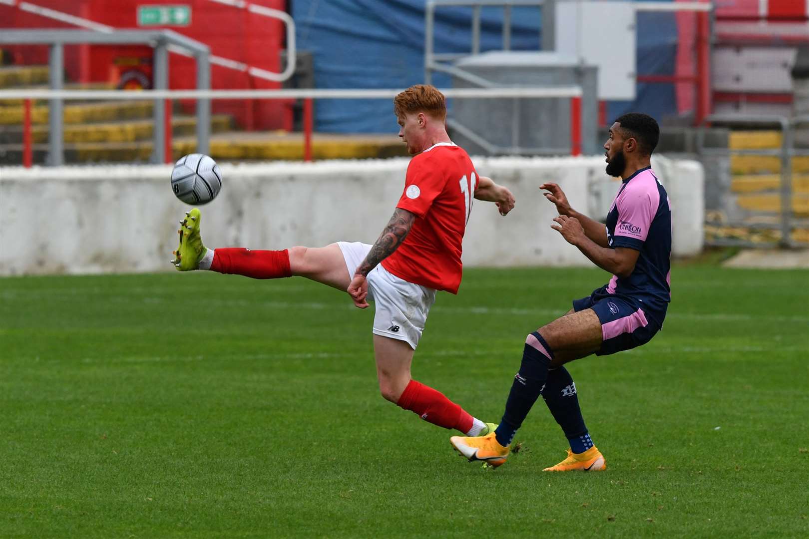 Will Wood in action for Ebbsfleet United Picture: Keith Gillard