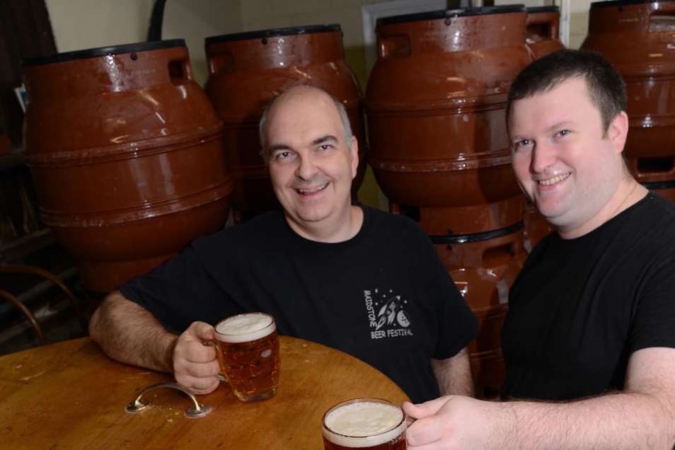 Rob Jackson and David Davenport at Maidstone Brewing Company who are in now the Good beer guide