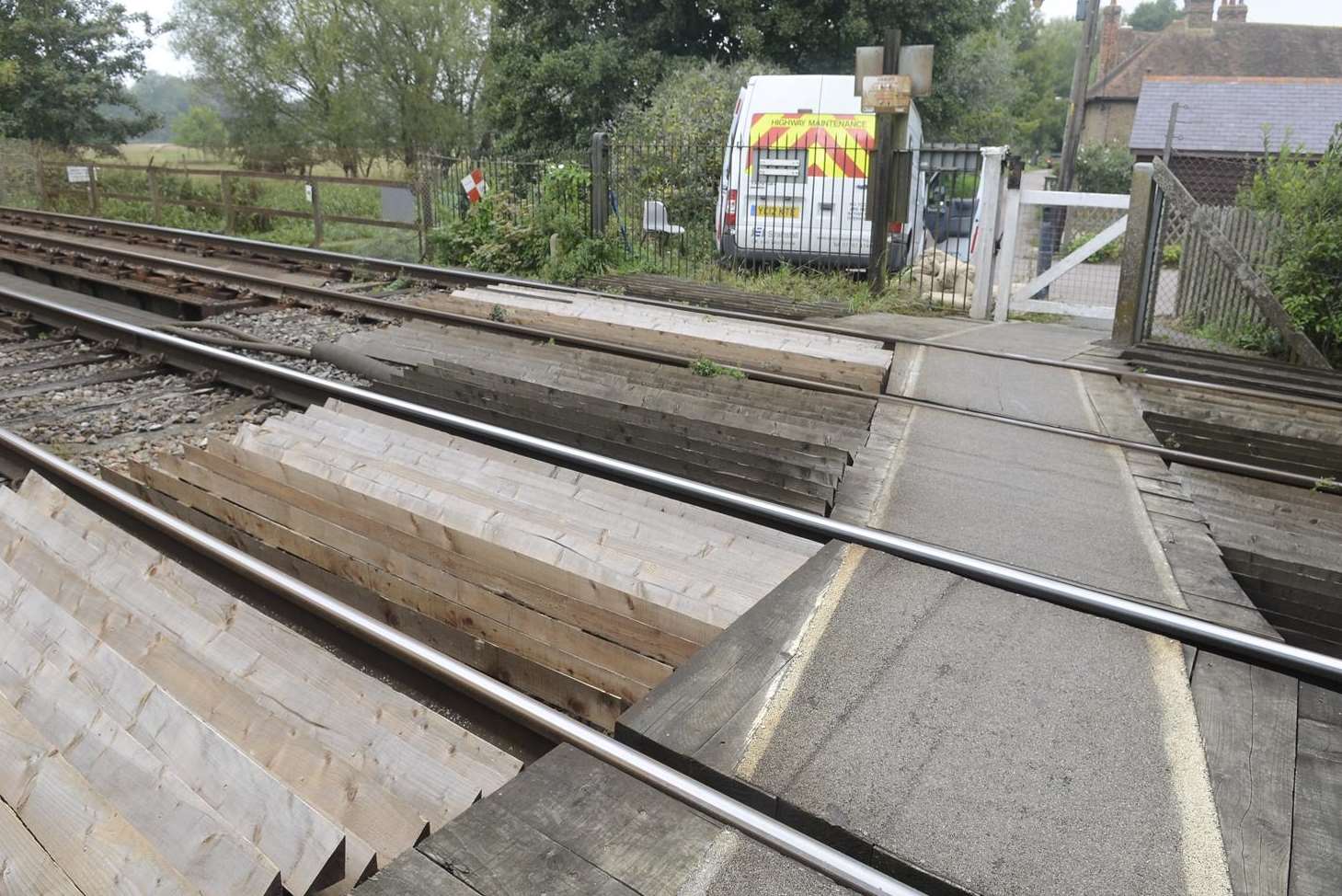 A man died on the tracks at a foot crossing near Chartham station