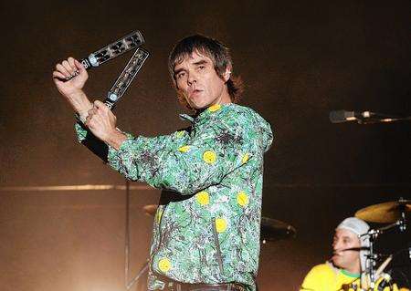 Ian Brown of The Stone Roses performing on the Virgin Media Stage at the V Festival in Hylands Park, Chelmsford. Picture: Yui Mok/PA Photos