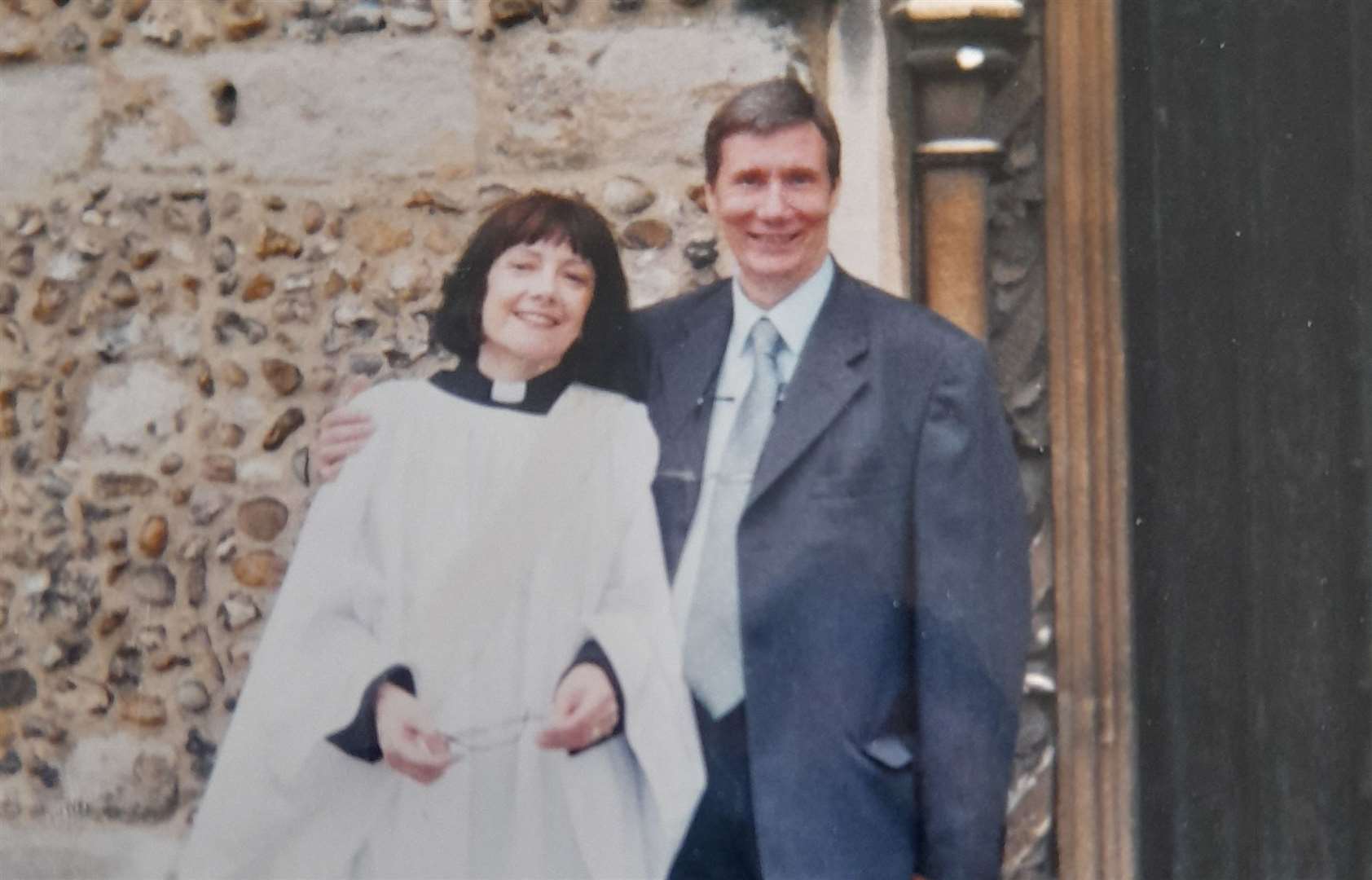 Paul and wife Kate when she was ordained